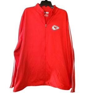 Kansas City Chiefs NFL long sleeve warm-up jacket sz 2XL